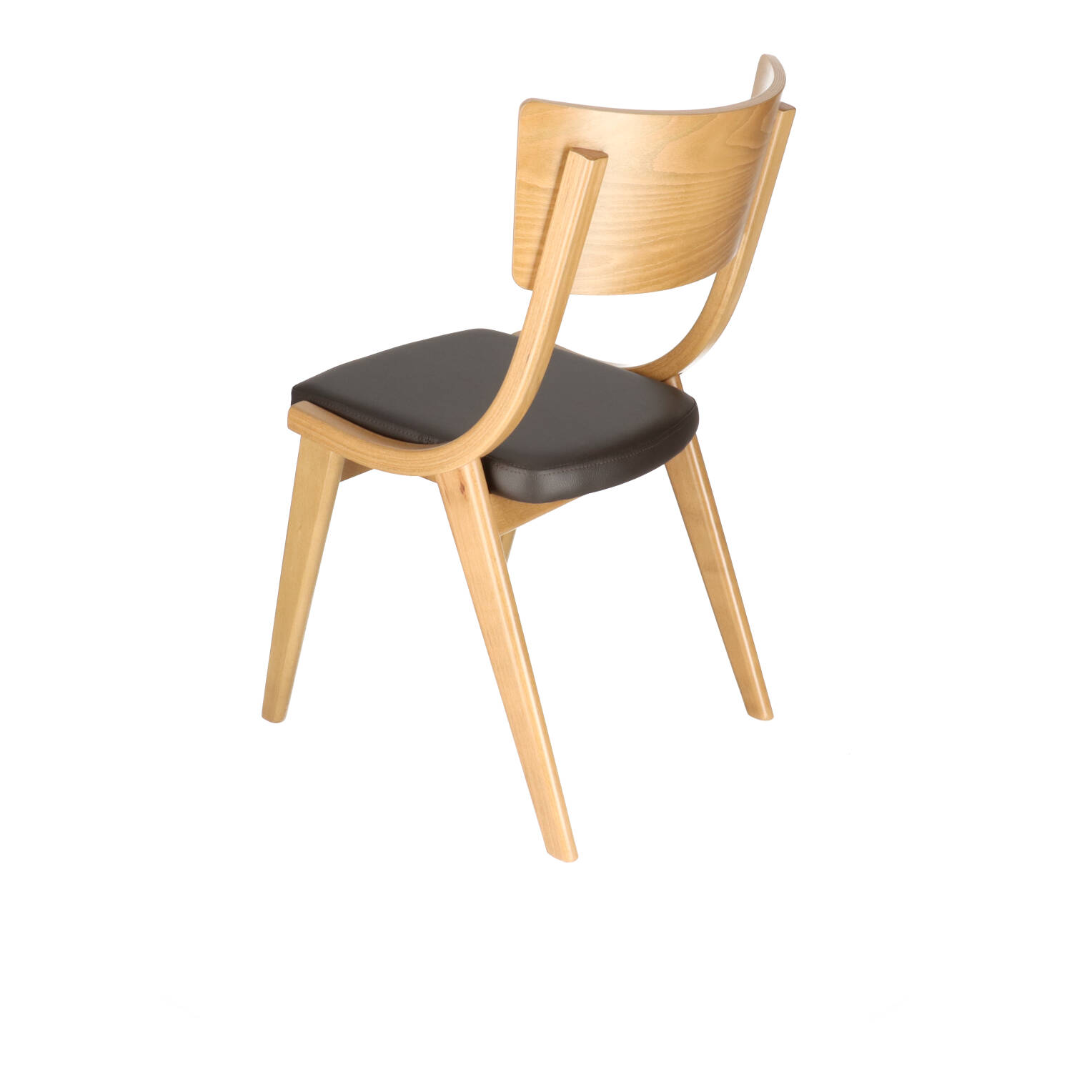 IC AURA OAK Brown design, elegant Wooden indoor chair